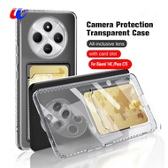 For Xiaomi Poco C75 Phone Case Wallet Clear Slot Card Holder Shell Redmi 14C 14 C Poco c75 Redmi 14C