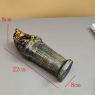 พิมพ์มือ Mummy Pyramid Decoration Pharaoh Travel Souvenir Scarab Model Handmade Resin Creative Home