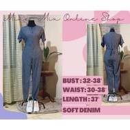 Denim Jumpsuit ShortSleeve