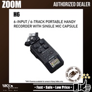 Zoom H6 All Black 6-Input / 6-Track Portable Handy Recorder (H6 / H 6)