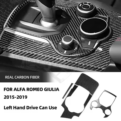 Real Soft Carbon Fiber For Alfa Romeo Giulia 2015 2016 2017 2018 2019 Alfa Romeo Stelvio 17-19 Gear