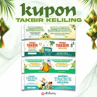 Takbir Keliling Coupon - Custom - Free Design