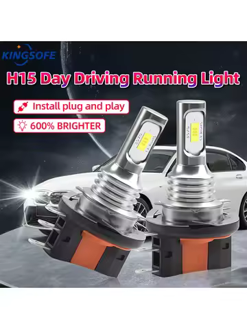 2Pcs H15 LED Headlight Bulbs 20000LM Turbo Daytime Running Lights 80W Car Lamp For Benz BMW Volkswag