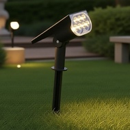 7-LED Outdoor IP65 Waterproof Solar Spotlight, Adjustable Garden Wall Light