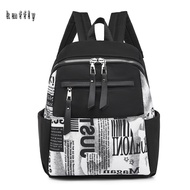 Fashion er Luxury Oxford Cloth Backpack Anti-theft Large Capacity Travel Backpack Trend Printing Decoration Bag Green One