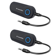 2X Bluetooth 5.0 Adapter Wireless Audio Bluetooth Transmitter Receiver for PC/TV/Car 3.5mm AUX Music RX Sender Adaptador