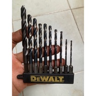 Set of 10 high quality B0SCH brand stainless steel and iron drill bits