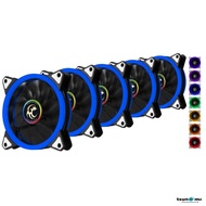 Tsunami Double Riing series Dual-Rim LED Series 12 cm Fan Multi Color Edition X5 pcs