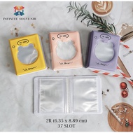 Korean Mini Photo Album 2R 37 Slot Photo Album/ Polaroid Photo Album/ Cute Aesthetic Photo Album/ Be