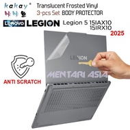 Anti Scratch Body Protector Lenovo Legion 5 15IAX10 15IRX10 (2025) - KAKAY Premium 3-pcs Set MATTE V