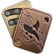 Poker Pop Coin AK Hand Push Fidget Spinner Pumpkin Pop Coin Halloween Gift