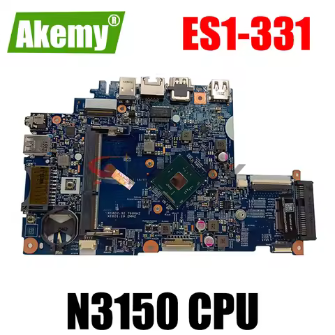 For Acer Aspire ES1-331 NoteBook Motherboard NBMZU1100 Pentium N3710 SR2KL 14295-1M 448 05T03 001M N