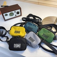 RP5BRD สไตล์ญี่ปุ่นแบบ กระเป๋าเหรียญไนลอน เชือกเส้นเล็ก ที่ห้อยคอ กระเป๋าสะพายข้างคู่ แบบพกพาได้ กระ