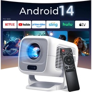 Projector TP300 Native 1080P 600 ANSI Projector 4K Ultra HD With Android 14 Supports External Speake