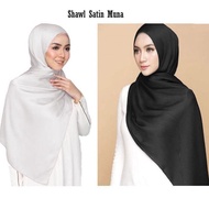 Trendy New satin Plain Satin Shawl Muna Ombra Hijabs for Women|Women's Scarves chapter 2