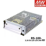MEAN WELL RS-100 RS-100-5 RS-100-12 RS-100-15 RS-100-24 RS-100-48 100W Single Output Switching Power