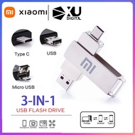 Xiaomi USB ดั้งเดิมคอมพิวเตอร์โทรศัพท์มือถือ2-In-1,คอมพิวเตอร์ดิสก์จัดเก็บข้อมูลอเนกประสงค์ชนิด C ความเร็วสูง USB3.2 2GB 64GB 256GB 512GB 1 2 TB