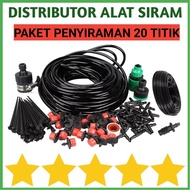 PAKET PENYIRAMAN TAMAN POT BUNGA KRAN AIR SPRINKLER DRIPPER ALAT SIRAM