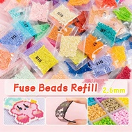 D1-D26 Colors - 2.6mm Mini Fuse Beads Refill DIY Puzzle Beads Handmade Craft Beads for Kids Arts Cra