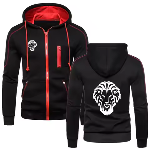 Leon Athletic Club de Bilbao Men's New Spring Autumn Clothing Fashion Zipper Casual Slim Sweatshirt 