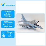 F-16 Fighting Falcon Fighter Paper Model Kit