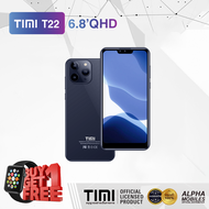 TIMI T22 (6+128GB) โทรศัพท์ Android 13 จอใหญ 6.8 นิ้ว เล่นได้2หน้าจอ แบตเตอรี่5500mAh กล้อง13MP ประก