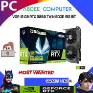 VGA CARD ZOTAC GAMING GeForce RTX 3060 Twin Edge 12GB 196BIT GDDR6 / RTX3060