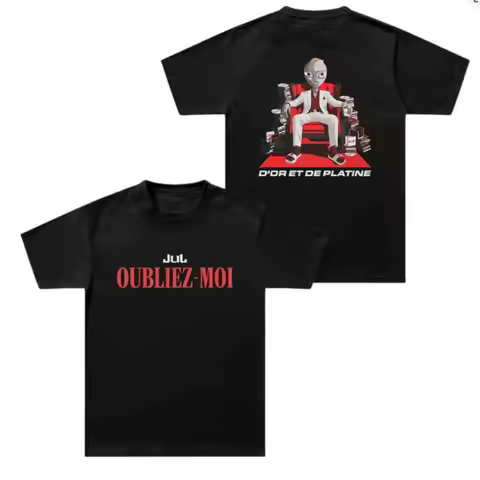 Rapper Jul 2026 New Album OUBLIEZ-MOI graphic Merch T shirt High Quality Cotton Unisex Men‘s Women's