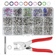 Five-Claw Buckle Set Boxed Hand-Pressed Seamless Invisible Hollow Solid Five-Claw Buckle Metal Child