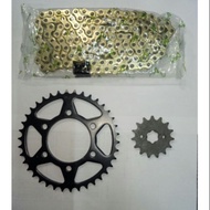 DEMAK SKYLINE 200 - SPROCKET SET WITH CHAIN 428
