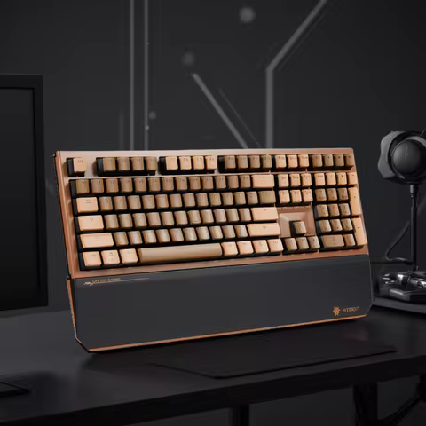 HEXGEARS X5 Mechanical Keyboard 104 key PBT Gasket Muffler Structure Wireless Gaming Keyboard With H