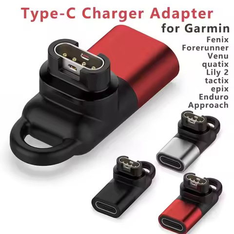 Type-C Charger Adapter for Garmin Fenix 8 7 7S 7X 6 6S Pro Forerunner 970 965 955 570 255 255s 245 1