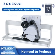 ZONESUN เครื่องติดฉลากอัตโนมัติเครื่องติดฉลากรหัสวันที่การผลิตแบบอัจฉริยะ ZS-QA24