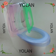 YOLANDAGOODS1 Toilet Seat Cover  Washable Pure Color Pad Bidet Cover