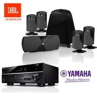 YAMAHA 山葉 RX-V385 環繞擴大機 + 美國 JBL Cinema300  5.1聲道家庭劇院