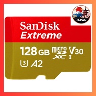 [Directly from Japan]SanDisk MicroSD 128GB UHS-I U3 V30 Write Up to 90MBs Full HD & 4K SanDisk Extre
