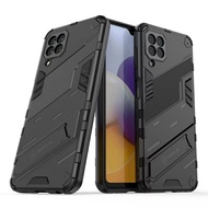 (Bibercase) Casing Samsung A22 4G Kickstand Armor | Samsung Galaxy A22 4G Hybrid Anti-Crack Full Pro