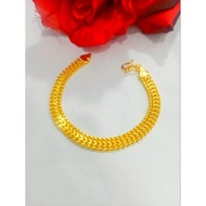 BESTSELLER!!! 24k crystal plated eel chain bracelet + 24k gold plated