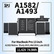 A1582 A1502 Replacement Battery A1493 for MacBook Pro 13 Inch Retina Early 2015 Mid 2014 Late 2013 M