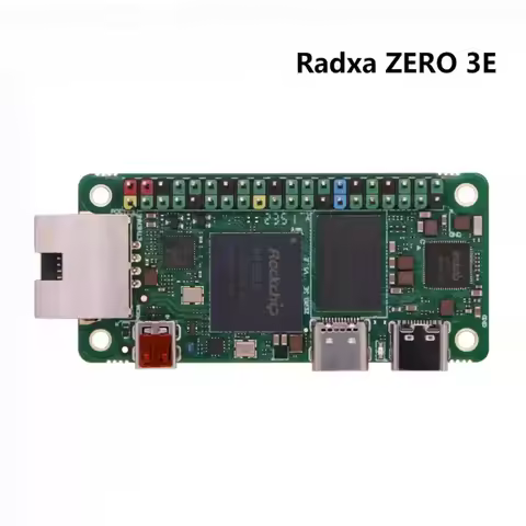 Radxa ZERO 3E Development Board, RK3566 Quad‑Core CPU, Single‑Board Computer Motherboard, GPU‑Suppor