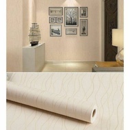 X8 TOP !!WALLPAPER STICKER UK 45CM X 8/ 9 MTR WAVE GOLD DSR CREAM