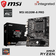 MSI A520M-A PRO AM4 M-ATX Motherboard + AMD Processor Combo {PROCESSOR WITH COOLER FAN}