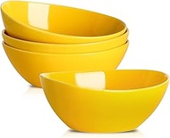 Hasense Large Serving Bowls, Ceramic Salad Mixing Bowls, 42 Ounce Serving Dishes for Entertaining, O