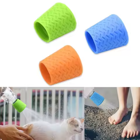 Silicone Pet Shower Head Kettle Shower Head Universal Water Bottle Shower Cap Shower Cleaning Suppli