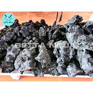 BLACK STONE AQUARIUM SETUP 1KG Aquarium Stone Aquarium Decoration