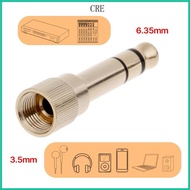 CRE Portable 6 35mm to 3 5mm Socket Adapter Headphone Adapter 1 4 inch to 1 8 inch