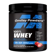 Omilay Whey Protein Isolate Strawberry Flavor เวย์โปรตีน BCAA อาหารเสริม หลังการออกกำลังกาย การกู้คื