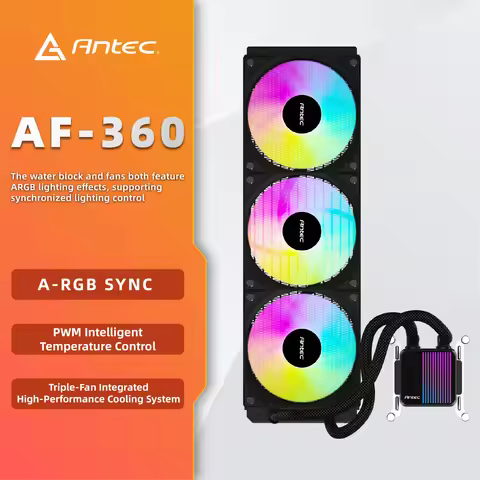 Antec AF360/240 Integrated Water-Cooled Radiator 120mm 4PIN Fan Supports ARGB Liquid Heatsink For LG
