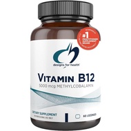 Designs for Health Vitamin B12 Lozenges - B12 Vitamins 5000 mcg Methylcobalamin - Vitamin B12 Supple