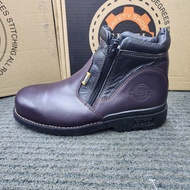 GUZZI PRO Safety 912 Safety Mid Cut Boot Leather Safety Boot Brown Black Shoes Burgundy Black Khaki